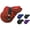 Red, variant on Majestic Ally Nylon Waterproof Fleece Lined Ride On English Saddle Cover-Multiple Color