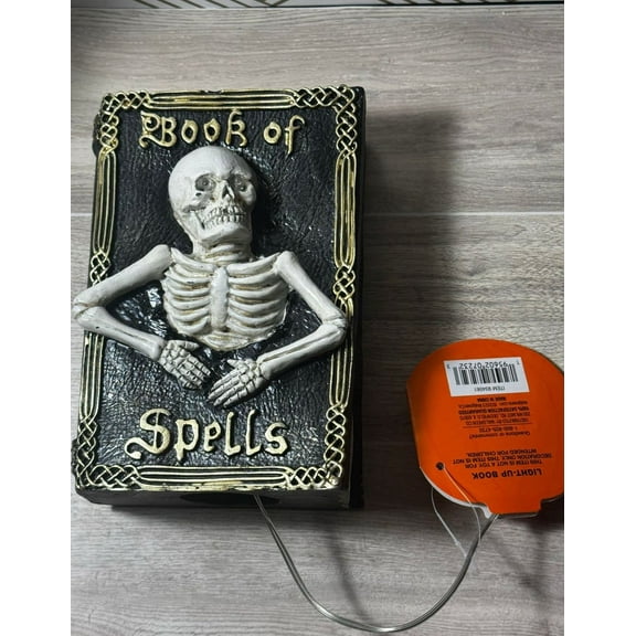 Halloween Light up Book of Spells Tabletop Decoration