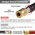 thumbnail image 4 of YAMATIC Pressure Washer Hose 3/8" x 25 FT, 4000 PSI Commercial Grade High Tensile Wire Braided, Swivel Quick Connector, 4 of 6