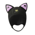thumbnail image 3 of Gorro de natación Zulema Neopreno 3mm con capucha de buceo orejas de gato Negro, 3 of 8