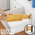 thumbnail image 5 of SpaceAid Bamboo Dresser Drawer Dividers 6 Pack, 4.65“ High Adjustable 12.5“-17” Drawer Organizers for Clothing, 5 of 7