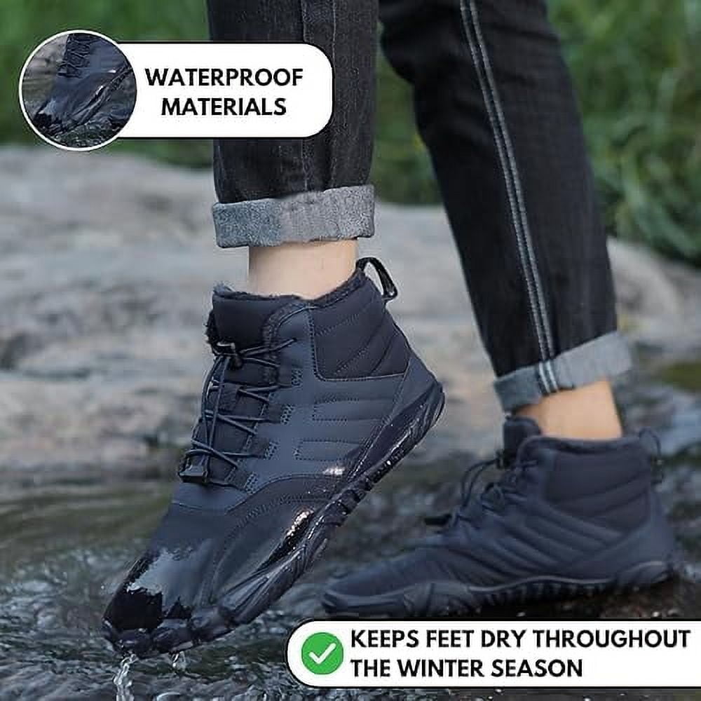 Hike Footwear Caspar Pro - Non-slip & waterproof winter barefoot shoes Walking, Hiking Boots For Women Men (Unisex)