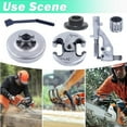 thumbnail image 6 of .325 7T Clutch Drum Bearing Kit for Husqvarna 455 460 Rancher Chainsaw, 455 Rancher Clutch Drum Oil Pump Kit with Oil Pressure Line Worm Gear Needle Bearing Parts # 537291702, 537110503, 6 of 7