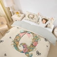 thumbnail image 3 of Catabedysis Personalized Letter Gifts Duvet Cover Queen,Cute Bowknot Alphabet Q Queen Bedding For Girls,Light Gray Reversible,3-Piece,1 Duvet Cover and 2 Pillowcases, 3 of 6