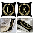 thumbnail image 6 of Joernso Pillow Cases Decorative Skin-friendly Washable Black Gold Throw Pillow Cover for Home, 6 of 8