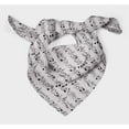 thumbnail image 3 of Bimba Foulard en Pure Soie Imprimée avec Notes Grises, Instrument de Musique, Foulard Tour de Cou, Bandanas d'Été pour Cheveux pour Femmes 40 x 40 Pouces, 3 of 6