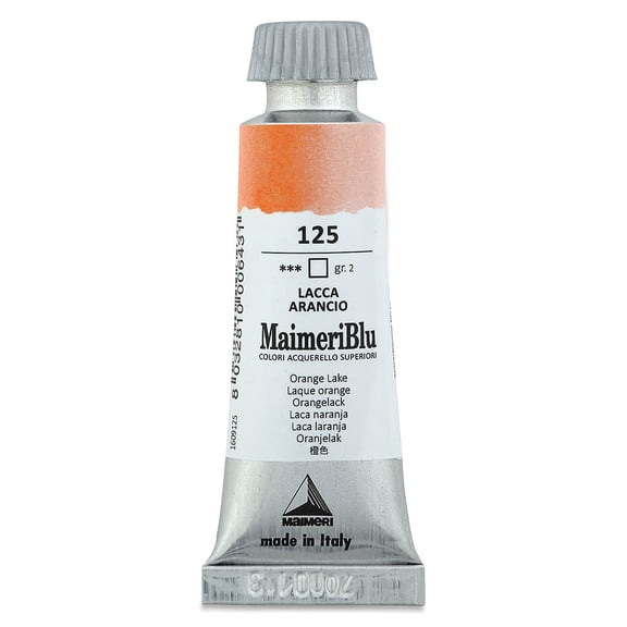 Maimeri Blu Artist Watercolor - Orange Lake, 12 ml Tube