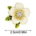 thumbnail image 2 of Elegant Women's Brooch Featuring Exquisite Persimmon Floral Design with Copper Micro Inlaid Craftsmanship for Stylish Jacket Pin Jewelry Accessory, 2 of 5