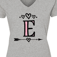 thumbnail image 4 of Inktastic Letter E Monogram Tribal Arrow Women's V-Neck T-Shirt, 4 of 5