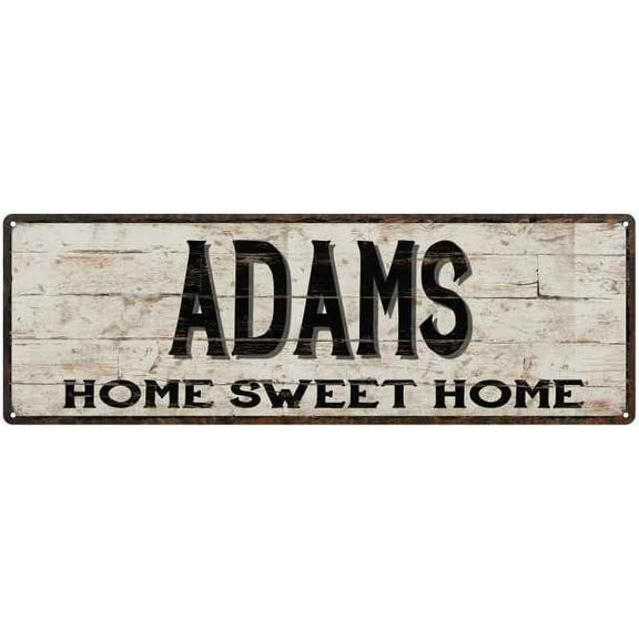 ADAMS Rustic Home Sweet Home Sign Gift 6x18 Metal Decor 206180084039