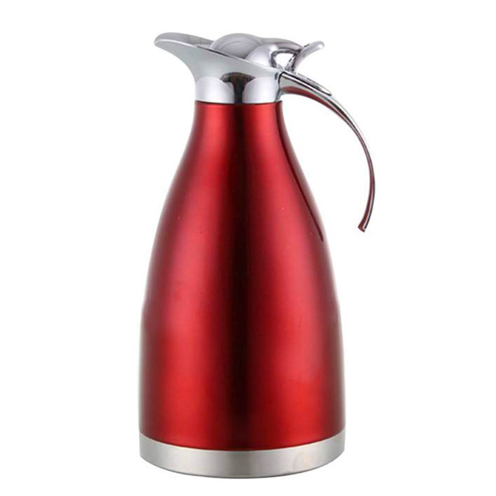 Grey 6.5 IN X 6.5 IN X 13 IN Classic Thermal Coffee Pot Carafe for keeping Iced Tea Vacuum Insulated Water Jug or Glass Thermos ideal for Hot Chocolate Small Coffee Pitcher or Tea Dispenser 