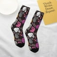 thumbnail image 4 of Goofa Halloween Skeleton Pattern Children's Crew Socks, Kids' Daily Wear and Sports Socks, Breathable Socks, Sports Socks, Moisture-Wicking Socks for Children, 4 of 6