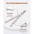 thumbnail image 3 of Vagzen Heart Magnetic Bracelet for Women, Stainless Steel Jewelry Gifts with Adjustable Tool, Gold Silver, 3 of 8
