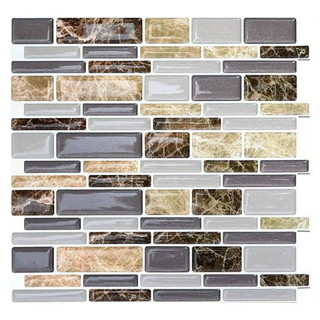 NK HOME 6 Pack Self-adhesive Mosaic Kitchen Backsplash ...
