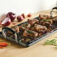 thumbnail image 5 of Anolon Advanced Home Hard-Anodized Non-Stick Double Burner Griddle, 10-Inch x 18-Inch, Onyx, 5 of 9