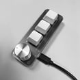 fankhu 3 Key 1 Knob/4 Key Programming Macro Custom Knob Keyboard RGB