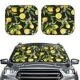 thumbnail image 2 of Haiem Lemon Fruits Flowers Leaves Car Windshield Sun Shade (2 Pieces) Foldable Windshield Sun Shade Car Accessories for Truck SUV Pickup-Large, 2 of 7