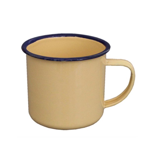 Rétro Style Multi-Usage Eau Tasse Émail Pratique Non-Glissant Base Boisson Tasse pour la Maison