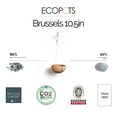 thumbnail image 2 of Ecopots Hanging Brussels Durable Modern Round Indoor/Outdoor Recycled Based Composite Flower Pot Planter, Terracotta Color, 10.5", 2 of 4