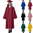 thumbnail image 5 of Lovskoo Women's Matte Graduation Gown Cap Tassel Set 2024 for College High School Graduates Black, 5 of 5