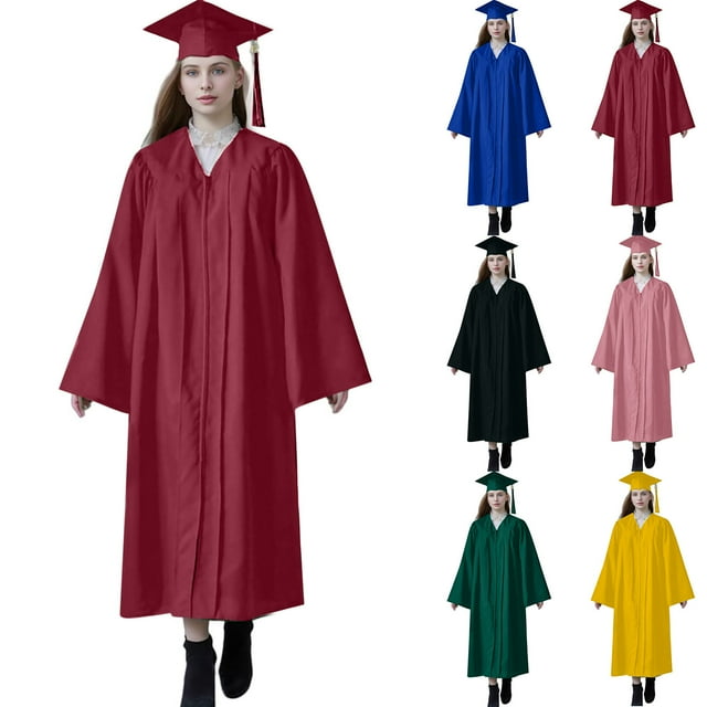 Gspmoly Robes d'Été, Robe à Manches Longues pour Femme Robe de Couleur Unie à Col Rond Robes de Soirée pour Femme Liquidation