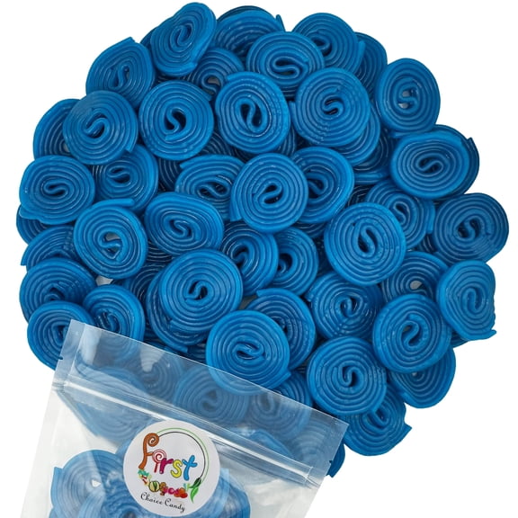 FirstChoiceCandy Licorice Wheels Gummy Candy (Blue Raspberry, 2 Pound)