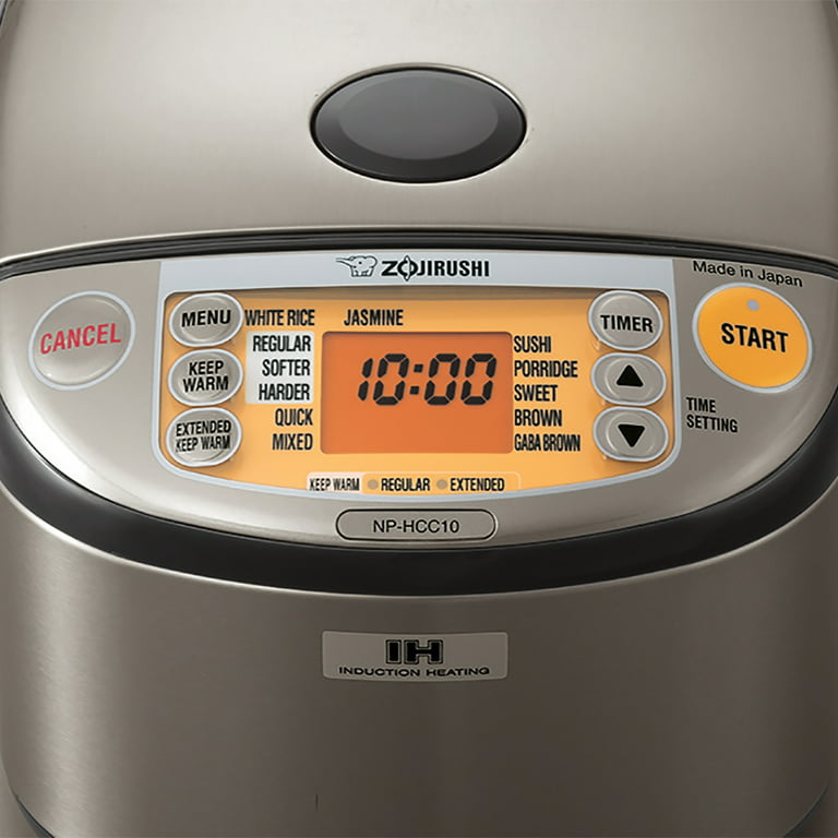 Zojirushi 10 Cup Induction Heating Rice Cooker & Warmer - Stainless Dark  Gray