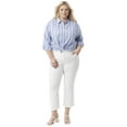 thumbnail image 5 of Gloria Vanderbilt Swan Series Women's Plus Tummy Sculpt Bootleg 5 Pocket Ankle Jeans, Sizes 16-24, 5 of 5