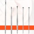 thumbnail image 3 of Trayknick 5Pcs Stainless Steel Spiral Spring Ear Picks Spoon Wax Removal Cleaner with Box, 3 of 13