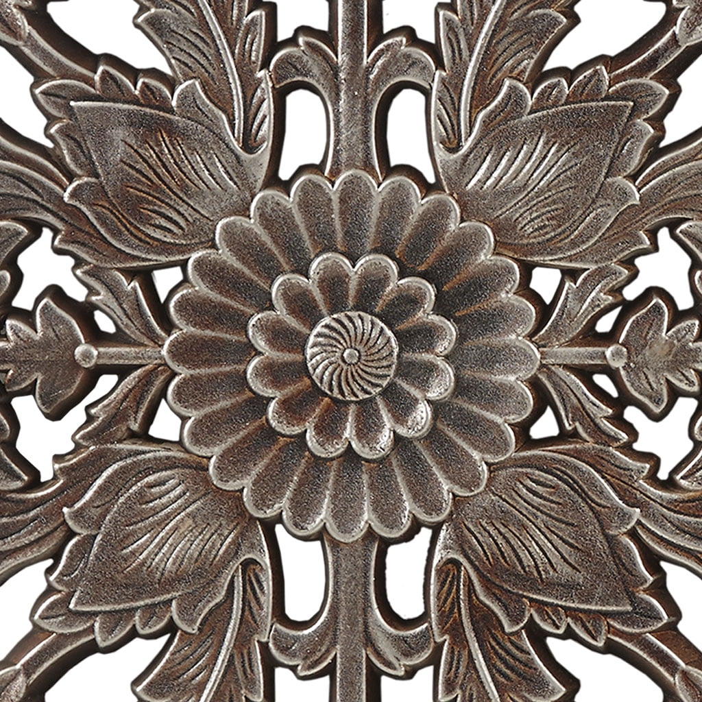 MAYEERTY Carved Wood 2-Piece Wall Decor Set