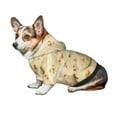 thumbnail image 6 of Goofa Taco Tortillas Pattern Small Dog Sweater Hoodies Pet Grey Hooded Soft Fleece Sweatshirts with Pocket Fall Winter Puppy Cat Sweaters Warm Clothes-X-Large, 6 of 8