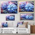 thumbnail image 4 of Designart "Purple Hydrangea Blooms II" Hydrangea Floater Framed Wall Art Prints, 4 of 5