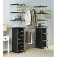 thumbnail image 4 of Whitmor Double Rod Adjustable Closet Systems, Metal with Plastic Connectors, Silver&Black, Adult Use, 4 of 4