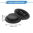 thumbnail image 4 of Unique Bargains 80mm Car Headlight Dust Cover F14C Flat Cap Rubber Housing Dust Seal Cap 2 Pcs, 4 of 6