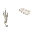 thumbnail image 1 of Escultura de pluma, estatua moderna de resina, colección de arte, artesanía, figura decorativa, adorno para tocador, cafetería, almacenamiento de cosm, 1 of 8
