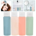 thumbnail image 2 of 4 pcs Travel Size Shampoo Bottles Empty Lotion Bottles Portable Squeeze Bottle Refillable Lotion Bottles, 2 of 3