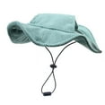 thumbnail image 2 of TISHITA Dog Hat Adjustable Drawstring Sun Protection for Small Medium Large Dogs Outdoor XL Grreen, 2 of 8