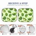 thumbnail image 3 of Yiaed Broccoli 3 Print Car Front Windshield Sun Shade,Foldable Anti-UV Car Sunshade for Front Window for Most Vehicles-Large, 3 of 5