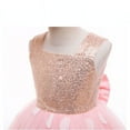 thumbnail image 3 of Robe de Fête d'Anniversaire à Paillettes et Nœud pour Tout-Petites Filles avec Couvre-Chef, 3 of 7