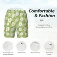 thumbnail image 5 of Lsque Mens Swim Trunks Daisies Flowers Pattern - Bathing Suit Compression Liner - Beach Swim Shorts Swimwear - (S-3XL) - Stretch Quick Dry -XX-Large, 5 of 9