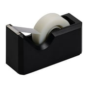 JAM Colorful Desk Tape Dispenser, Black, Sold Individually