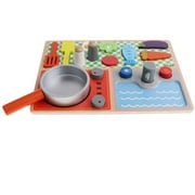 Simulation Kitchen Slicer Playset Gas Stove With Accessories Children Educational Toy