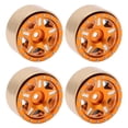 thumbnail image 2 of Moyeux de Roue Beadlock, Moyeux de Pneus de Véhicule RC Support de Route Solide avec Combinés pour Routes Dures Orange, 2 of 8