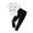 v#9White33, variant on Rggeeun Toddler Girls Clothes Sets Cute Cat Pattern Short Sleeve Crew Neck Loose Fit Tops & Elastic Straight Leg Ankle Length Pants For Summer Outdoor Activities Elegant Tracksuit,Yellow,13-14 Years