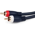 thumbnail image 3 of Steren 25ft 2-RCA High-Quality Stereo Audio Cable Blue - Red/White, 3 of 10