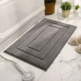 thumbnail image 2 of TOPCHANCES Bathroom Rug Bath Mat, Soft Absorbent Bathroom Mat, Fluffy Shaggy Bath Rug ( 50x80cm, Gray ), 2 of 15