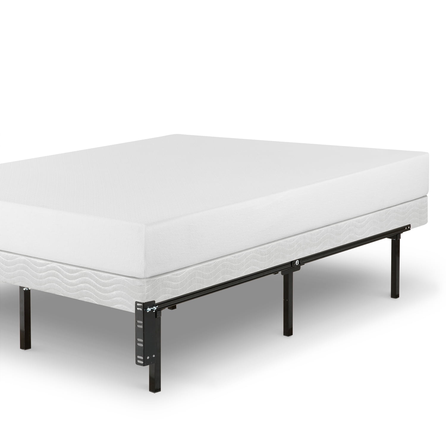 Zinus 12" Compack Adjustable Metal Bed Frame, Fits Sizes Twin - Queen