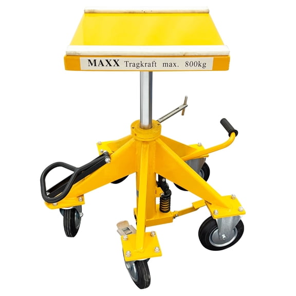 Manual Hydraulic Lift Rotating Platform Cart 1764LBS Capacity  for Marble Handling and Processing