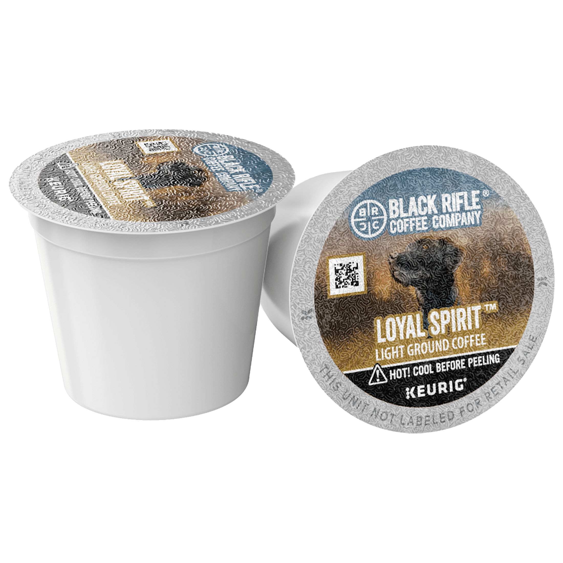 (4 pack) Black Rifle Coffee Company Loyal Spirit K-Cups Pods, Light Roast, 22 Ct