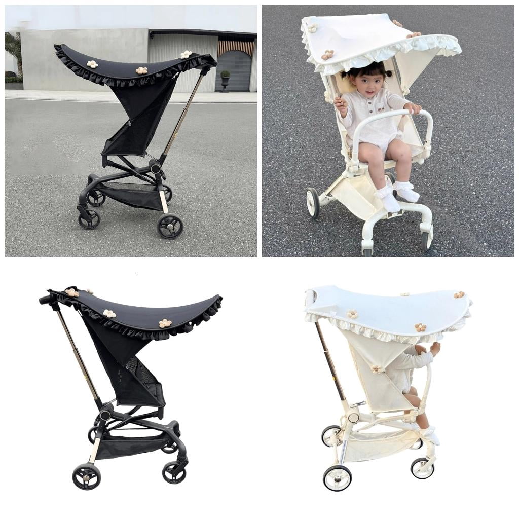 Infant Strollers Sunshade Canopy Sun Protections Pushchair Cart Awning for Daily Park Walking and Shopping Trip